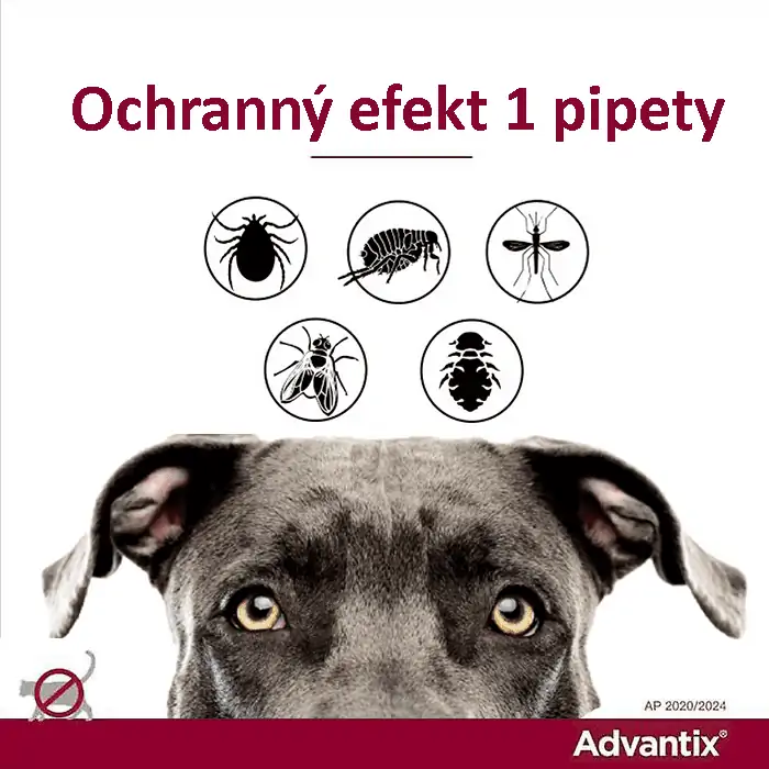 Ochranný efekt pipety Advantix