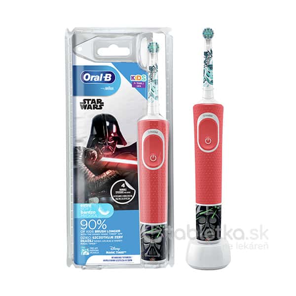 E-shop Oral-B detská elektrická zubná kefka Kids Star Wars (3+) + 4 nálepky