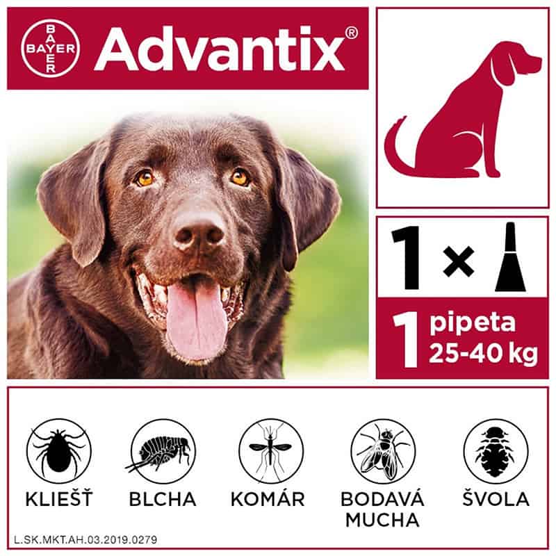 Pipeta ADVANTIX Spot-on pre psy od 25 do 40kg 1x4ml