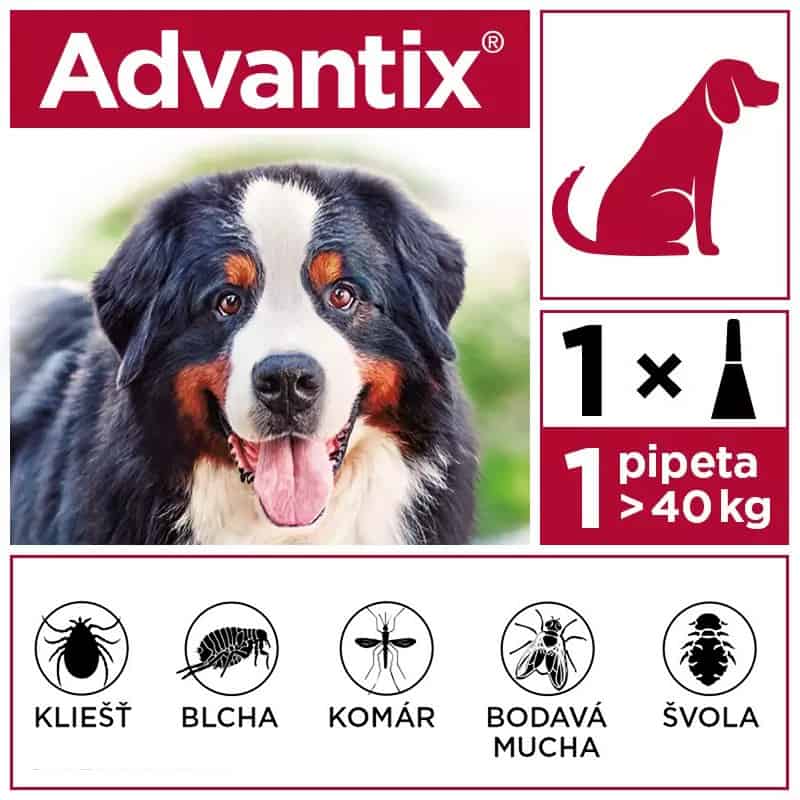 Pipeta ADVANTIX Spot-on pre psy od 40 do 60kg 1x6ml