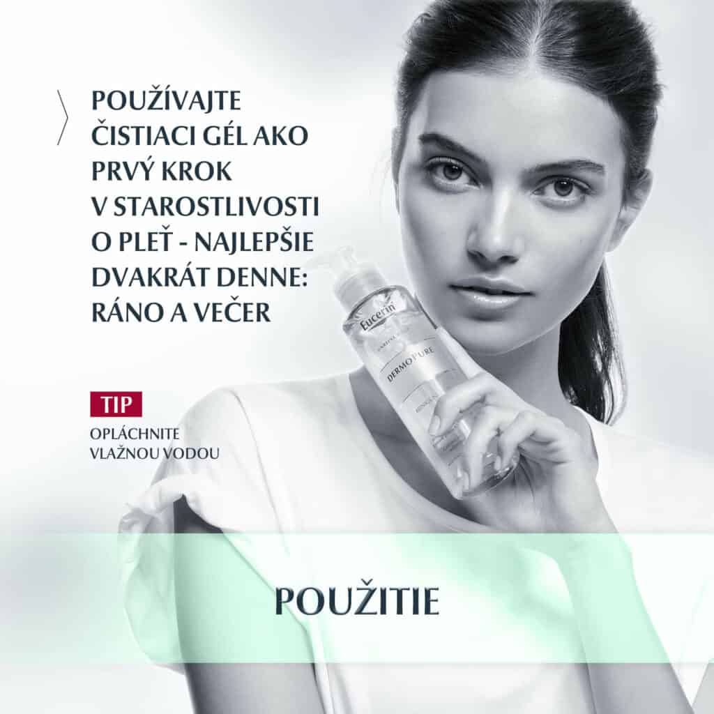 Eucerin DermoPure Hĺbkovo čistiaci gél pre problematickú pleť 400ml pouzitie