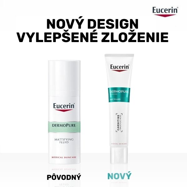 Eucerin DermoPure CLINICAL Zmatňujúci fluid - starý a nový dizajn