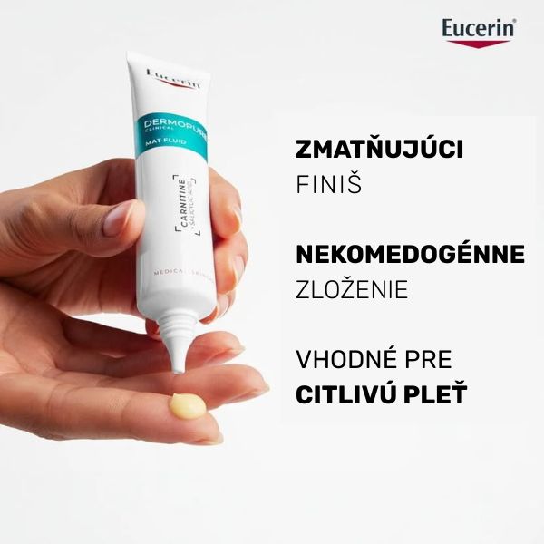 Eucerin DermoPure CLINICAL Zmatňujúci fluid - 3 kľúčové výhody produktu