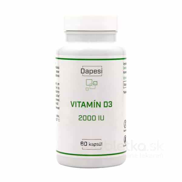 Dapesi vitamín D3 2000IU 60 kapsúl
