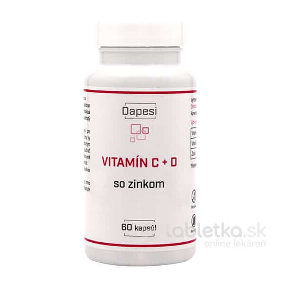Dapesi vitamín C + D so Zinkom 60 kapsúl