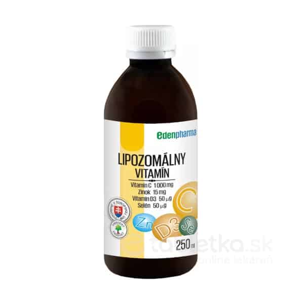 E-shop EDENPharma lipozomálny vitamín C + Zn + D3 + Se 250ml