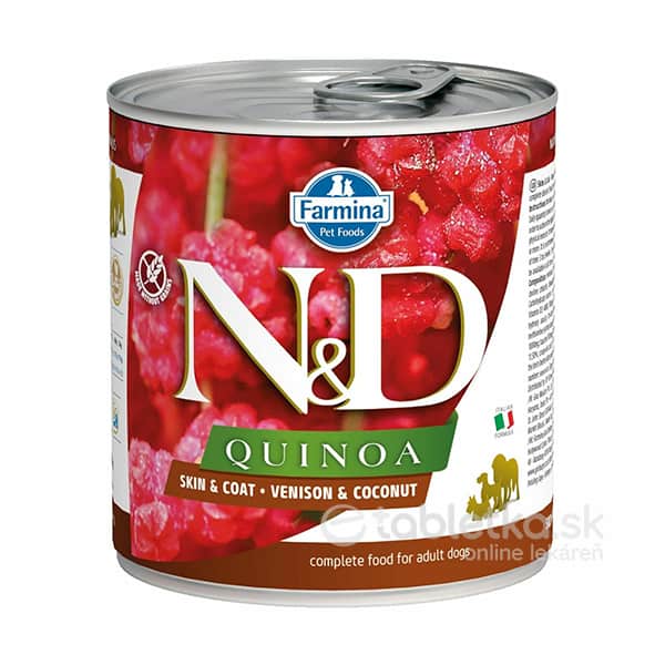 Farmina N&D dog QUINOA venison & coconut konzerva pre psy 285g