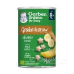 Gerber Organic Chrumky Ryžovo-pšeničné s banánom 8m+, 35g