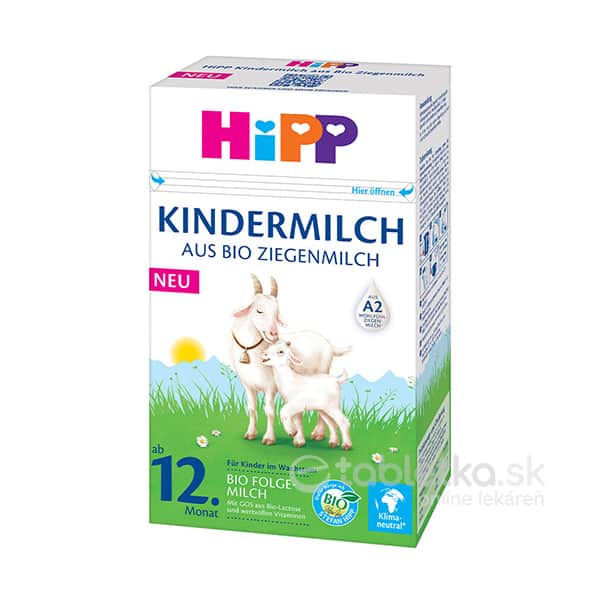 HiPP 3 Junior Bio Kozie mlieko dojčenská výživa od 12m 400g