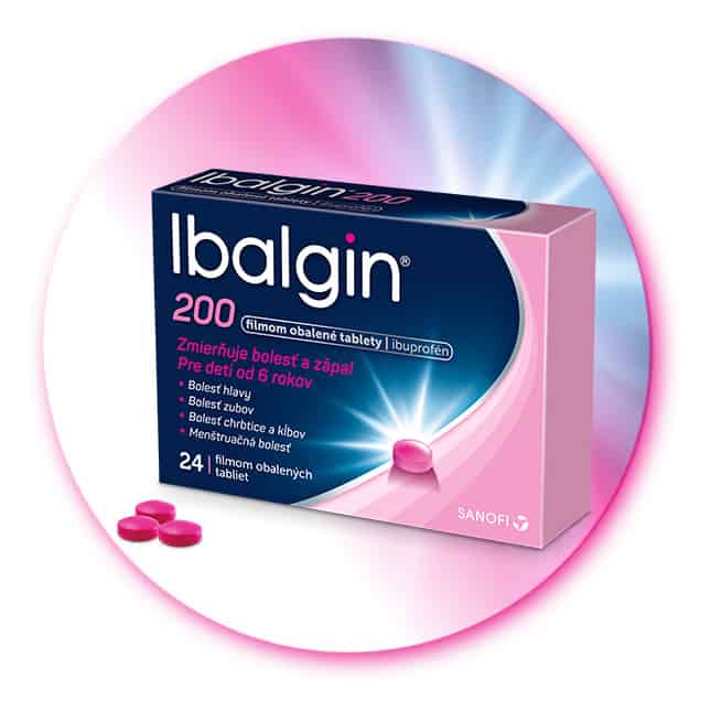 Ibalgin 200 je vhodný na bolesť menšej intenzity