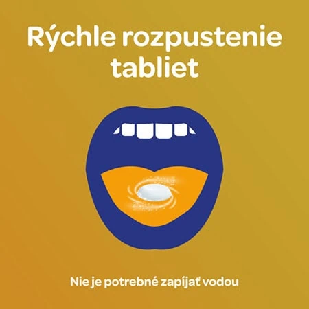 Imodium Instant nie je nutné zapíjať vodou, rozpúšťa sa v ústach