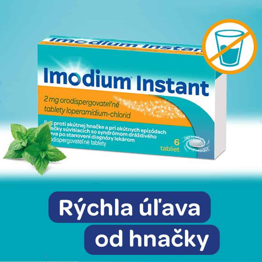 Imodium Instant - rýchla úľava od hnačky