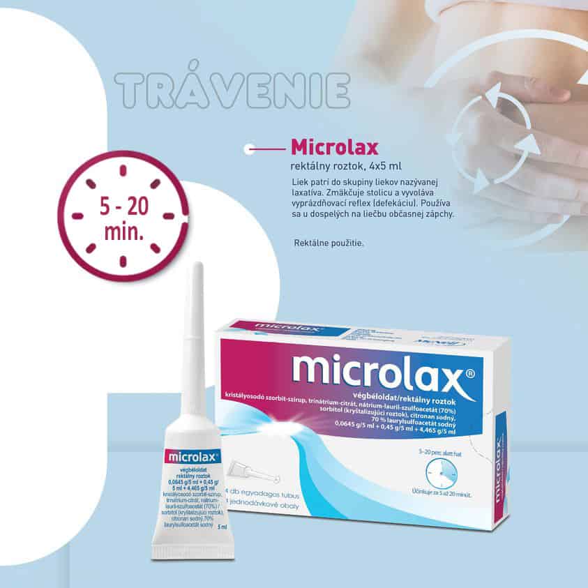 Microlax na liečbu zápchy