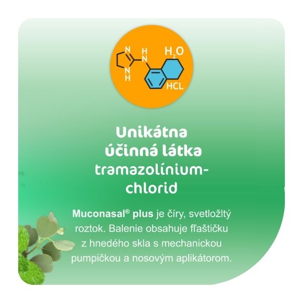 Muconasal plus - účinná látka lieku
