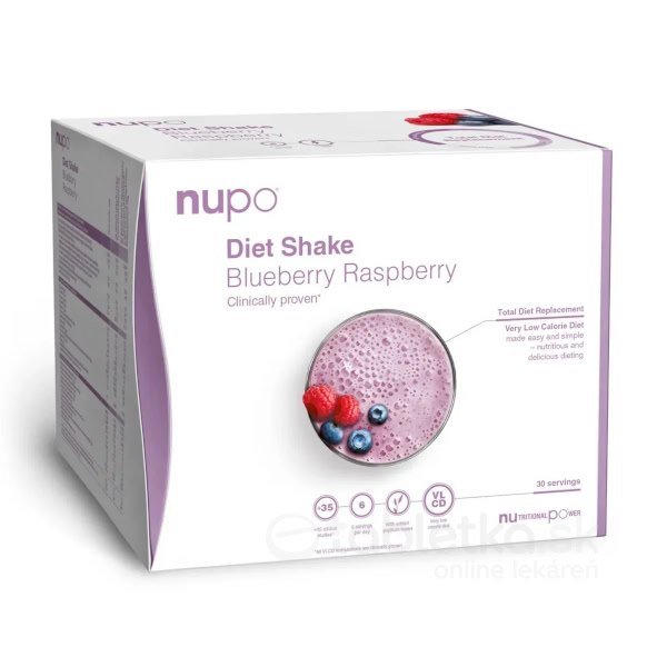 Nupo diétny balík Čučoriedka, Malina 30 porcií, 960g