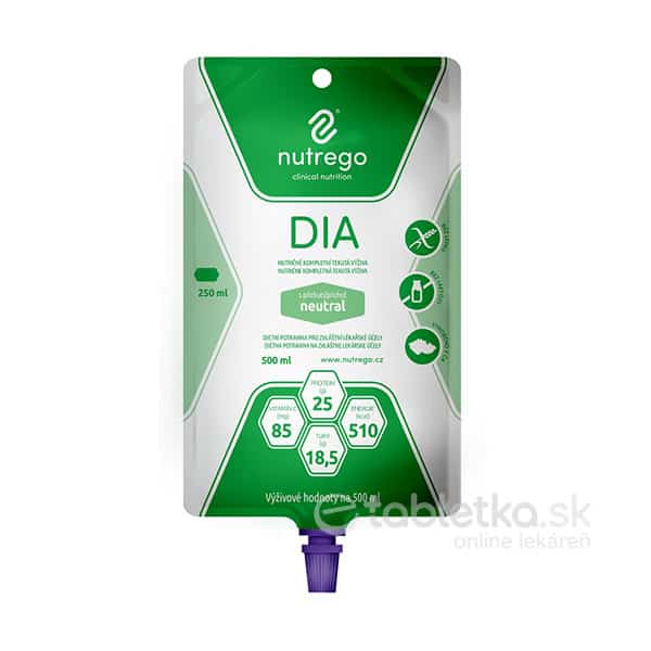 Nutrego DIA s príchuťou neutral tekutá výživa 12x500ml