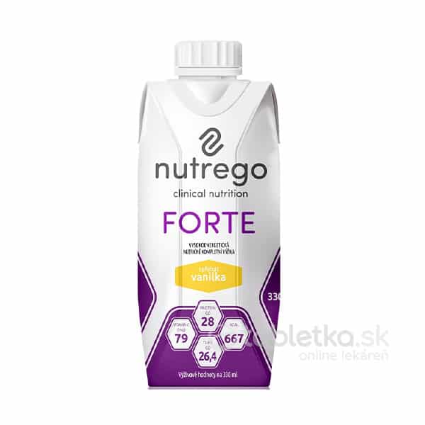Nutrego Forte a príchuťou vanilka 12x330ml