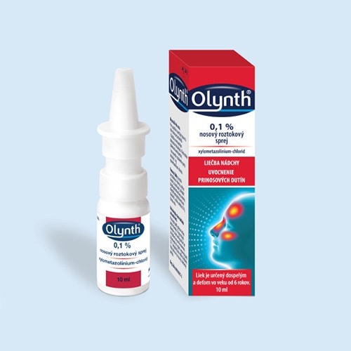 Olynth 0,1 sprej do nosa pre dospelých a deti od 6 rokov
