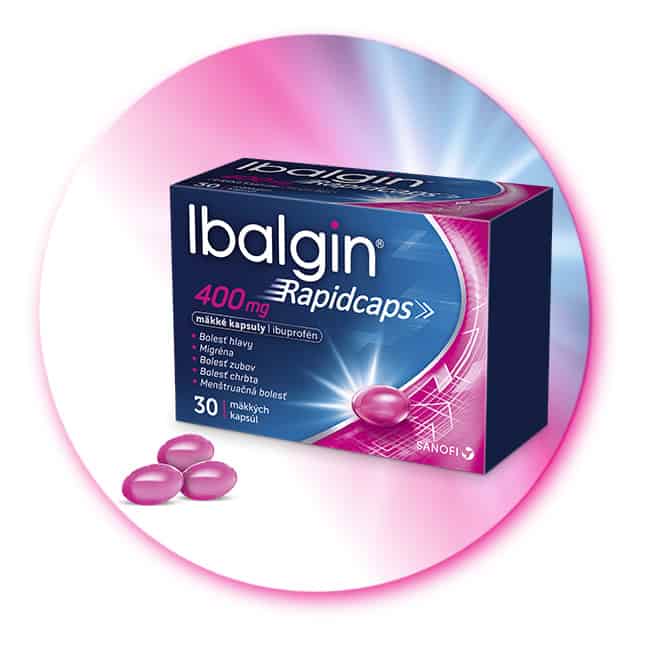 Rýchly liek na menštruačnú bolesť - Ibalgin Rapidcaps