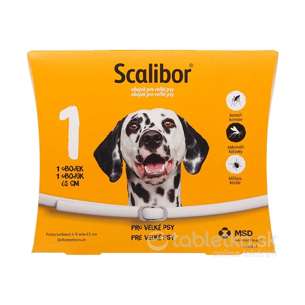 E-shop Scalibor antiparazitný obojok pre veľké psy 65cm