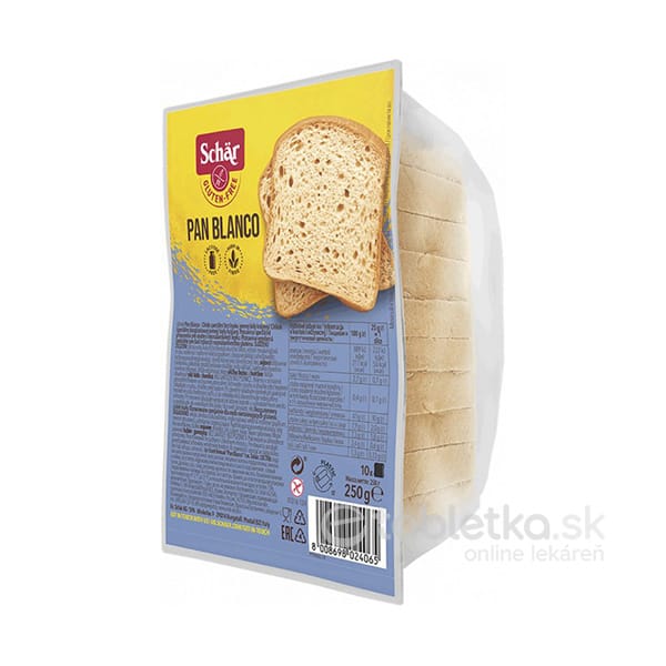 E-shop Schär bezlepkový chlieb Pan Blanco 250g