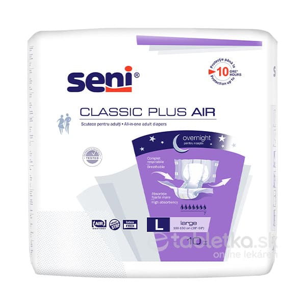 Seni CLASSIC PLUS AIR Large plienkové nohavičky 10ks