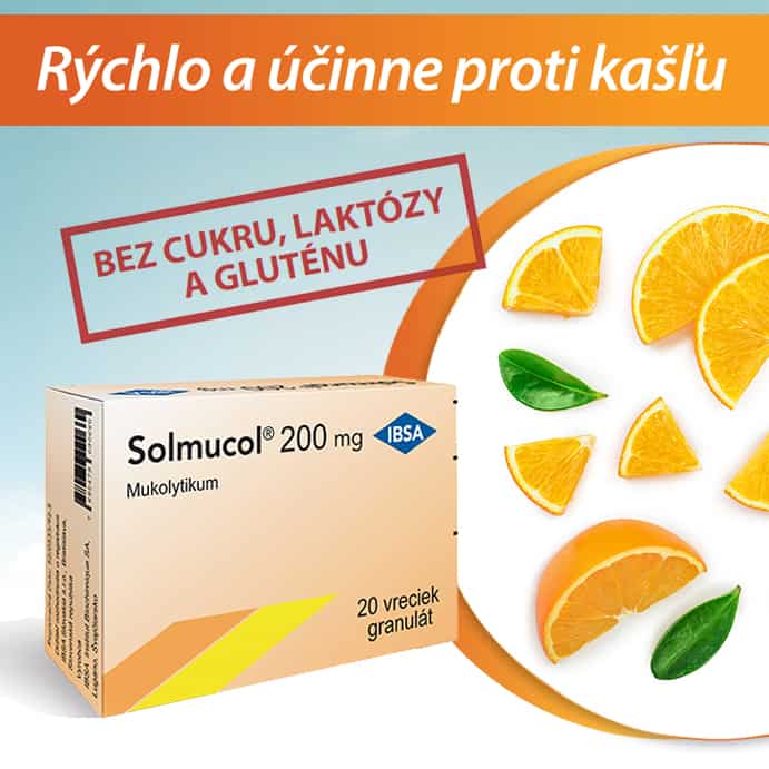 Solmucol 200 mg granulát na prípravu nápoja
