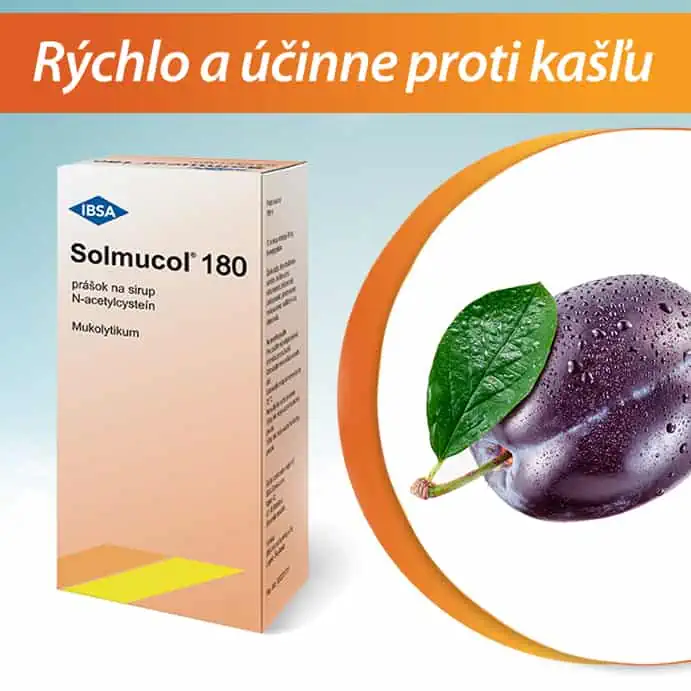 Solmucol sirup 180 ml - rýchlo a účinne proti kašľu