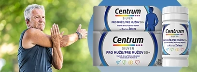 Centrum Silver 50+ pre mužov - multivitamín pre tých, ktorí si chcú aj po 50-tke udržať zdravé svaly
