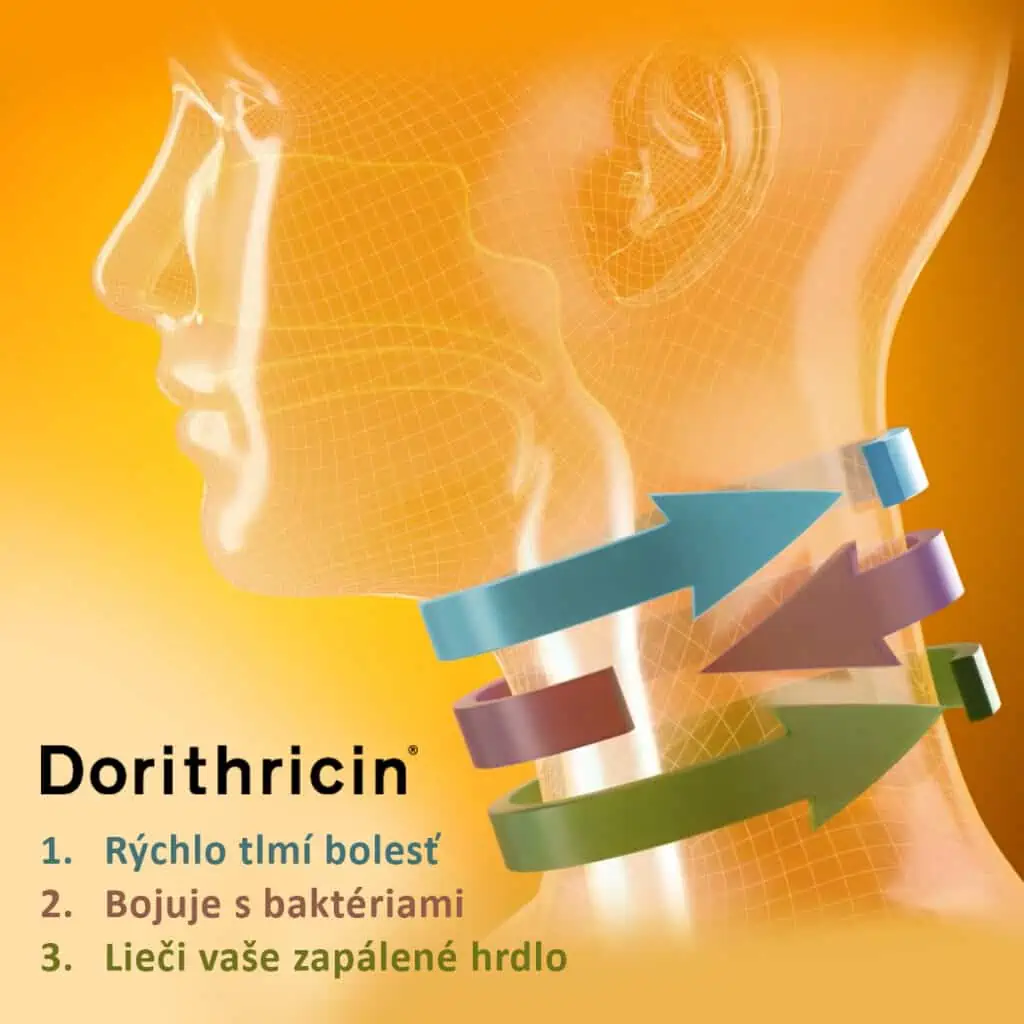 Dorithricin - 3 liečivá v jednej pastilke