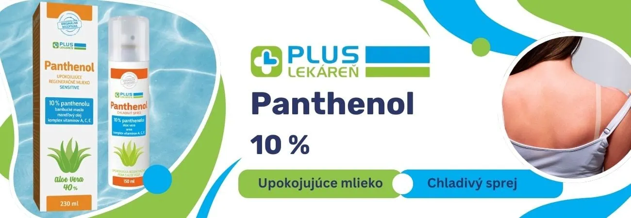 PLUS LEKÁREŇ Panthenol po opaľovaní i na popáleniny