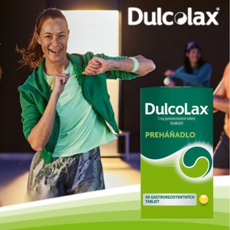 Tablety Dulcolax v špeciálnom obale, ktorý zaisťuje uvoľnenie účinnej látky presne tam, kde je to potrebné