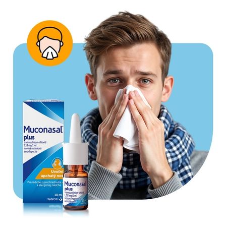 Muconasal® Plus sprej do nosa na prechladnutie