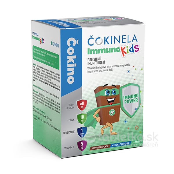 E-shop ČOKINELA Immuno Kids čokoládové tabličky 20ks