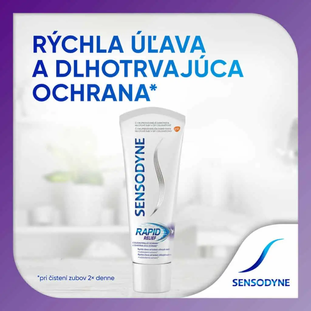 sensodyne rapid pre rychlu a dlhotrvajucu ulavu