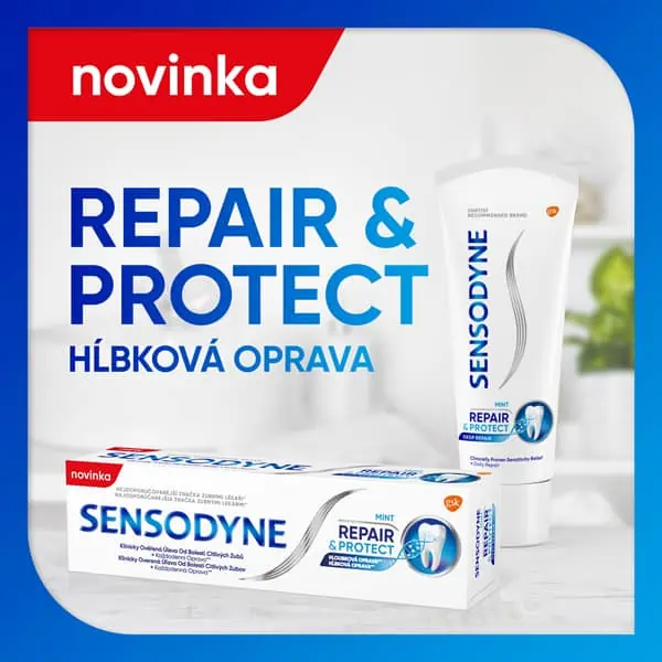 sensodyne repair&protect pre ochranu a obnovu citlivych zubov