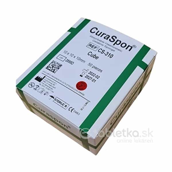 E-shop CuraSpon Cube CS-310 želatínové hemostatikum 50ks