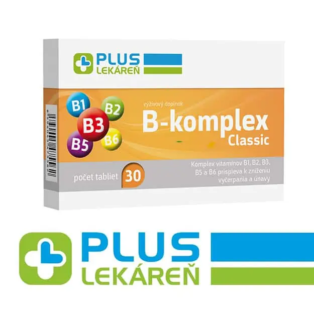 PLUS LEKÁREŇ B-komplex Classic - balenie 30 tabliet