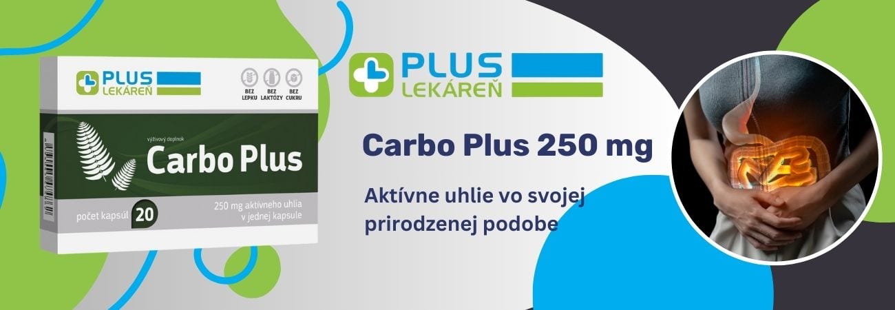PLUS LEKÁREŇ Carbo Plus aktívne uhlie vo svojej prirodzenej podobe