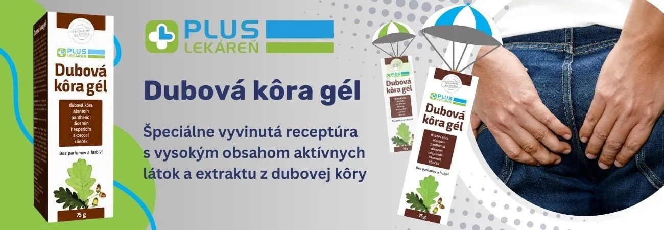 PLUS LEKÁREŇ Dubová kôra gél s vysokým obsahom aktívnych látok a novou receptúrou