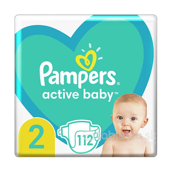 Pampers Active Baby 2 (4-8kg) 112ks