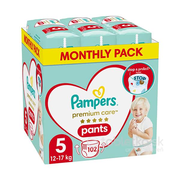 Pampers Premium Care Pants 5 (12-17 kg) Junior 102ks