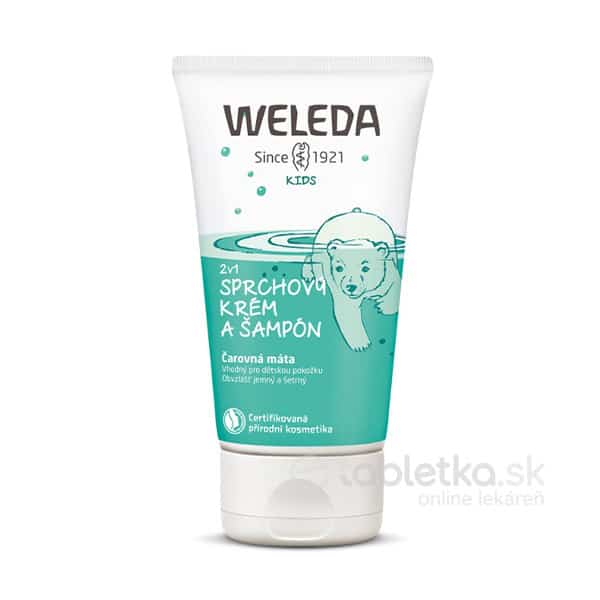 WELEDA 2v1 Sprchový krém a šampón Čarovná mäta 150ml