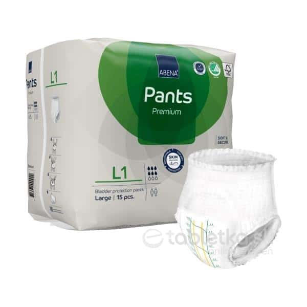 E-shop ABENA Pants Premium L1 plienkové nohavičky 15ks