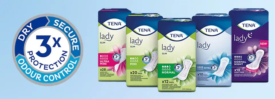 TENA - inkontinenčné vložky pre ženy