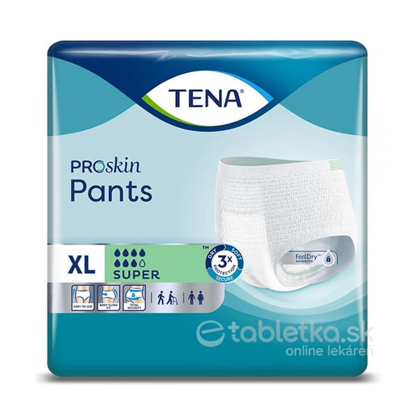 TENA Pants Super XL naťahovacie nohavičky 12ks
