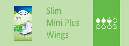 Tena Lady Slim Mini Plus Wings