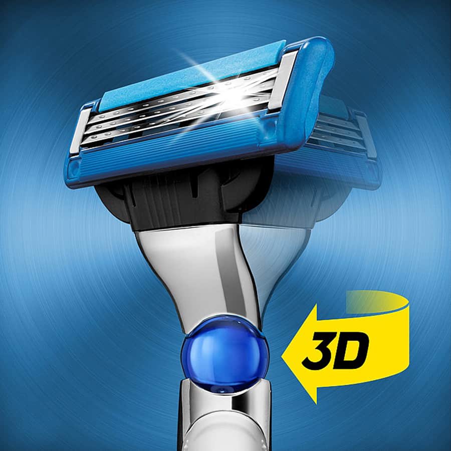 3D pohyb strojčeka Gillette MACH 3 Turbo