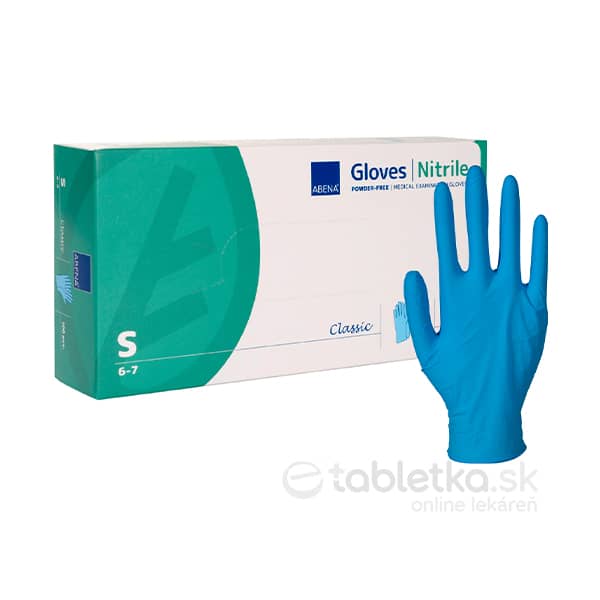 E-shop ABENA rukavice Nitril nepudrované, modré velkosť S