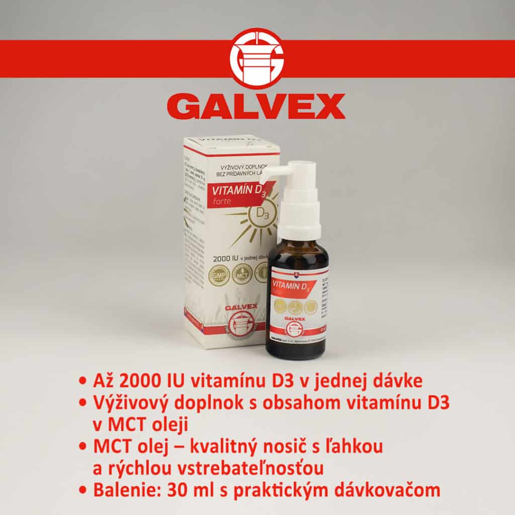 Galvex Vitamín D3 forte kvapky